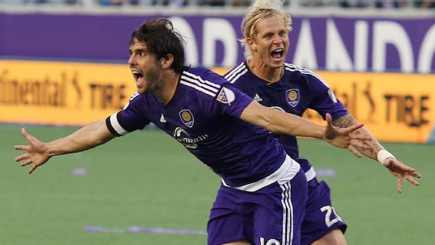 Kaká scored the goal that clinched Orlando's win on the road.